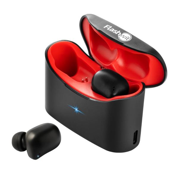 

flashwit sh2 bluetooth stereo earphone headsets mini true wireless sport headsets with dual microphone charge case