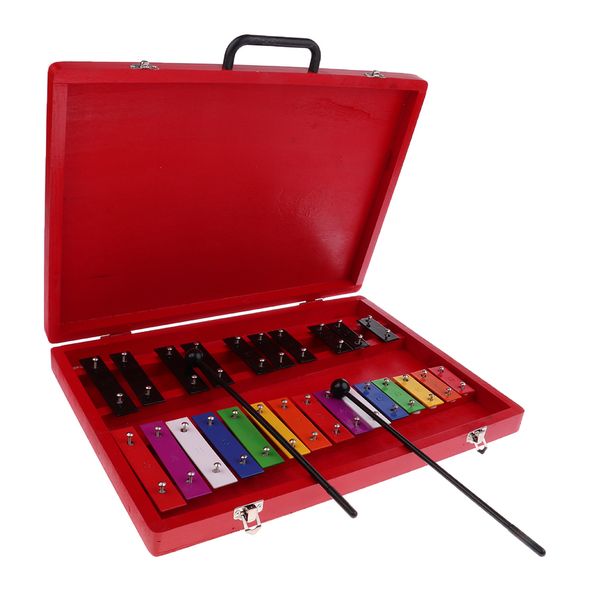 

25 tones aluminum xylophone with 2 mallets percussion instrument for kid musical rhythm toy