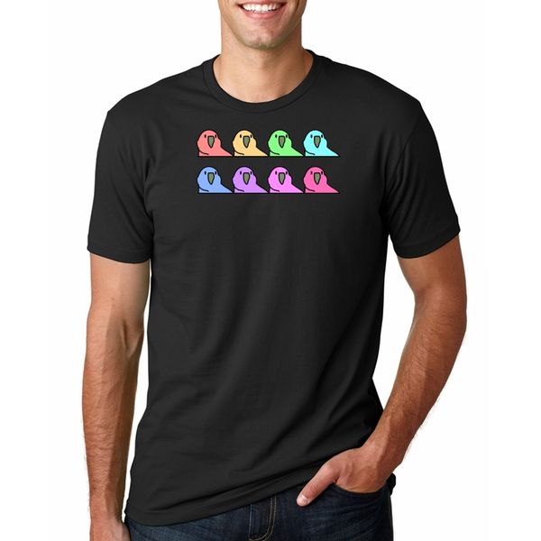 

simple casual style men's t-shirt unique design party parrot - conga party t-shirt cute man tees harajuku