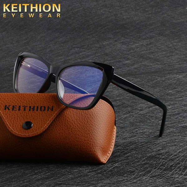 

sunglasses keithion cat eye stylish blue light blocking glasses for women anti eyestrain computer gaming, White;black