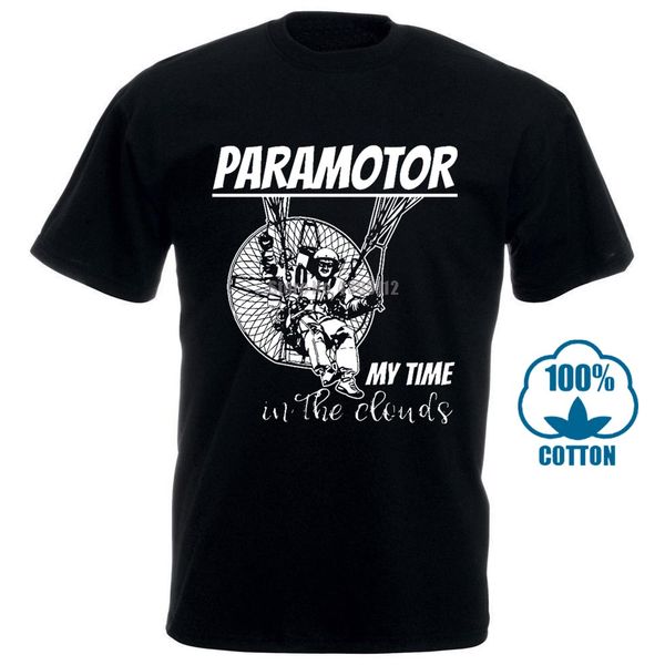

funny paramotor shirt powered paraglider t shirt gift new spring high elastic cotton new funny brand clothing customized t shirt