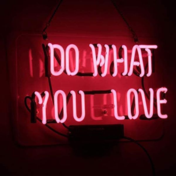 

neon sign do what you love pink neon light glass night light for kids bedroom office bar christmas party decor wall light 14 x 9 inch