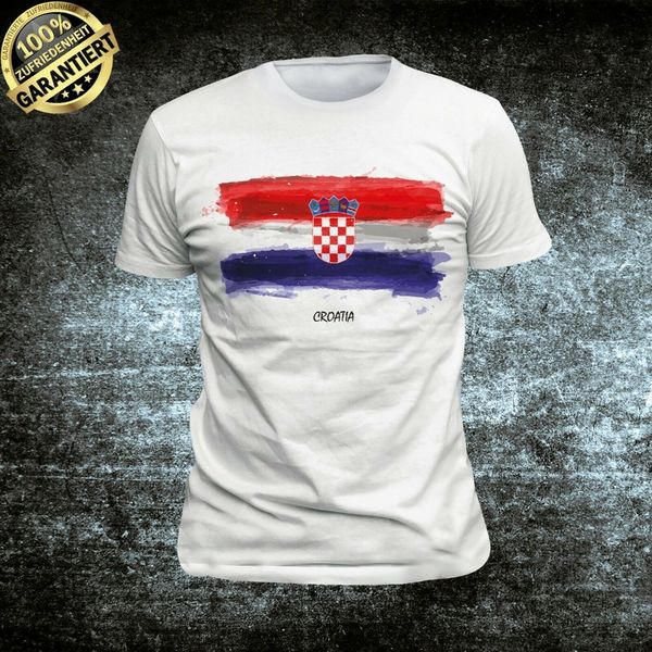 

t-shirt хорватия хорватия hrvatska kroatien europa zagreb fun new high-эластичный хлопок смешной марка одежды customized футболки