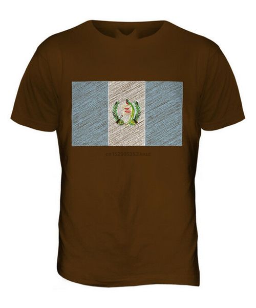 

guatemala scribble flag mens t-shirt tee gift guatemala guatemalan for youth middle-age old age tee shirt
