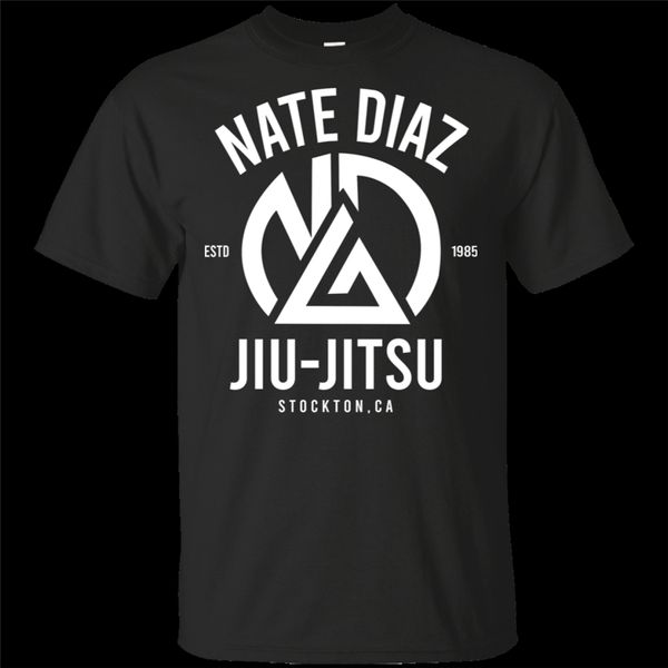 

nate diaz jiujitsu black t-shirt m-xxxl tee shirt classic unique