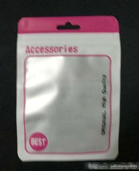 

500pcs/lot 10.5*15cm colorful plastic zipper retail packaging bag for usb cable cord poly pp bag package bags for data line