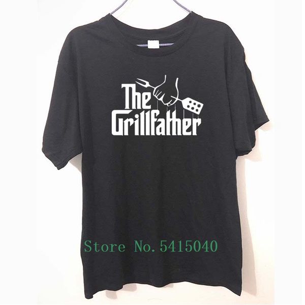 

the grillfather gift for dad fathers day bbq camisetas men t shirt tshirt funny new o neck 100% cotton t-shirt tee