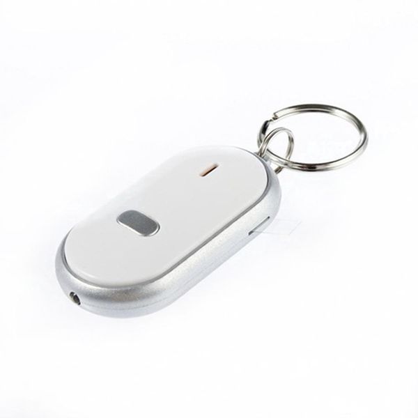 

led whistle light torch voice control lost key detector remote keychain key chain keychain with clap ten pieces / bag