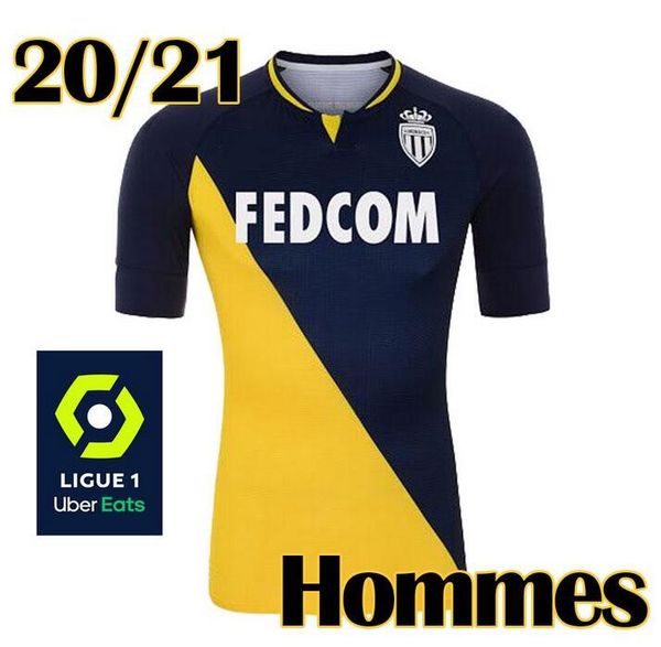 2020 20 21 AS Monaco Soccer Jerseys FABREGAS 2020 2021 GOLOVIN BEN YEDDER Football Shirt HENRY ...