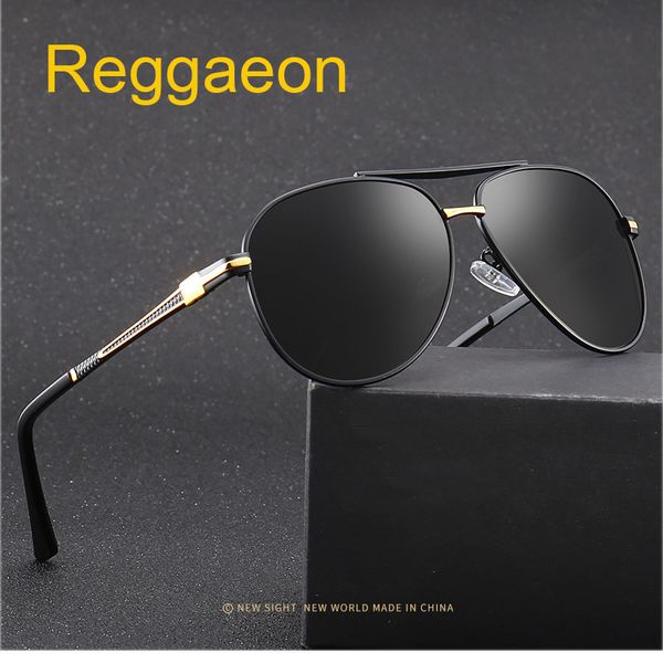 

sunglasses polarized men women elegant eyewear metal brand designer driving glasses uv400 retro, White;black