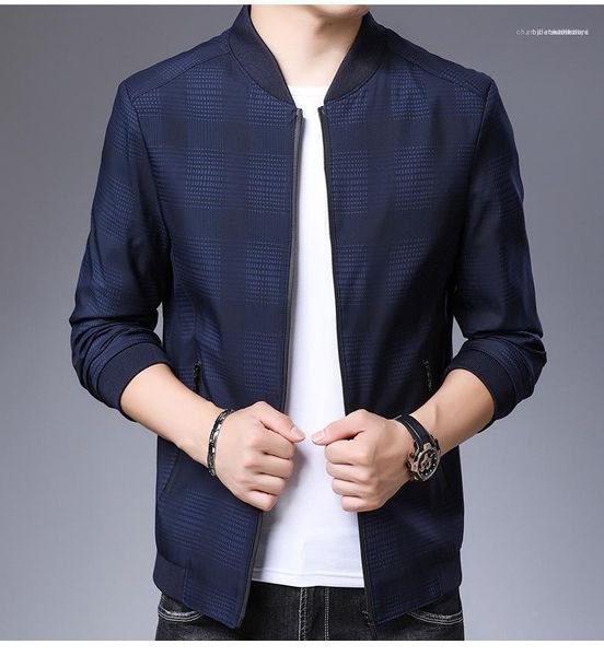 

male coats plus size mens designer jacket fashion long sleeve zipper casual outwear solid color plaid, Black
