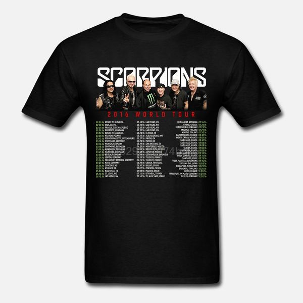

new scorpion 50th anniversary world tour dates 2020 black t shirt m l xl 2xl 3xl