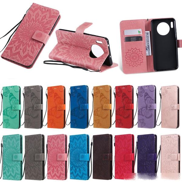 

for huawei mate 30 lite case 3d embossing sunflower leather case for huawei mate 30 wallet flip silicone cover mate30 coque