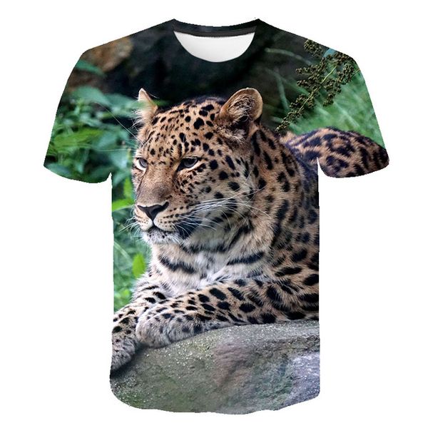 

animal fiercely tiger o collar dizziness 3d print shirts anime funny oversized men clothing
