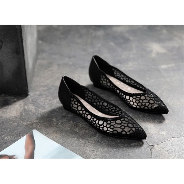 

новые модные женщины плоские туфли, Black;white