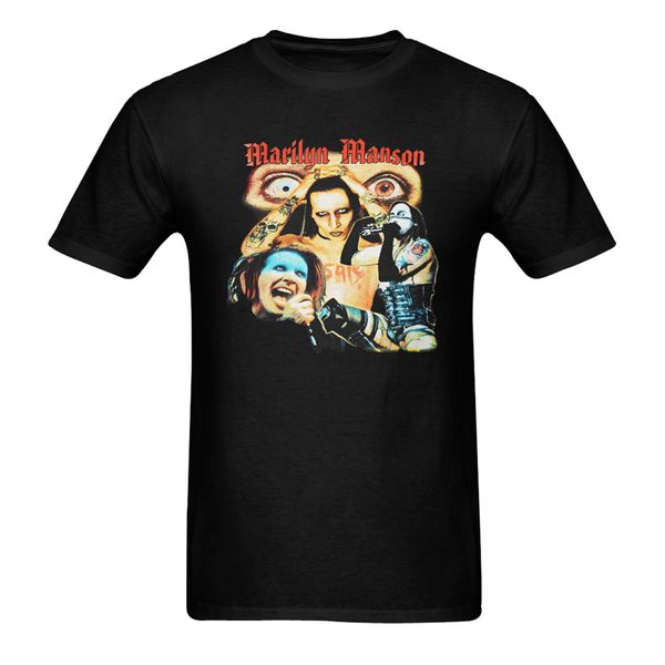 

rare !!! урожай marilyn manson футболка usa размер s-2xl diy prited tee shirt