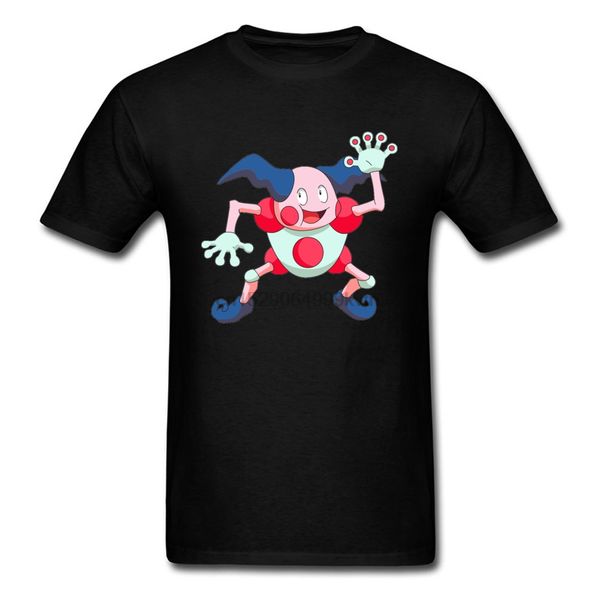 

mr mime clown funny 2020 menblack tees cartoon t-shirt short sleeve cotton plus size casual shirt