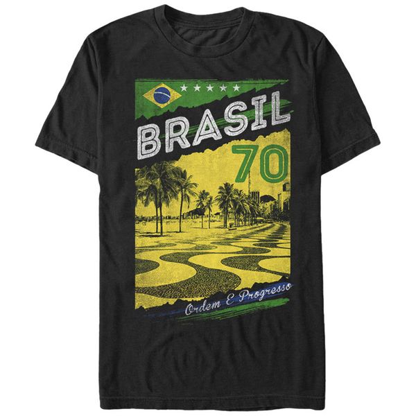 

горячей продажа мужчина футболка мода заблудшего gods brasil 70 mens graphic t shirt summer o-образный вырез tops