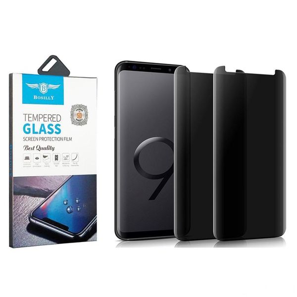 

private tempered glass curved screen protector for samsung s8 s9 s10 plus note 10 pro antispy tempered glass case friendly with retail pack