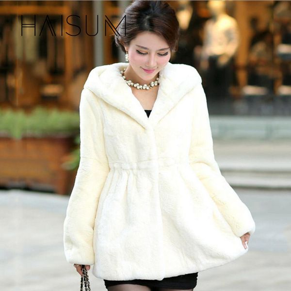 

женское искусственного мех пальто зима теплой 3 цвета имитация мех короткой шея hat young lady 2020 новые комфортный марк nv031, Black