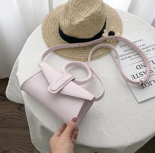 

fashion women shoulder bags ring crossbody lady plain hansbags small candy color girl bag