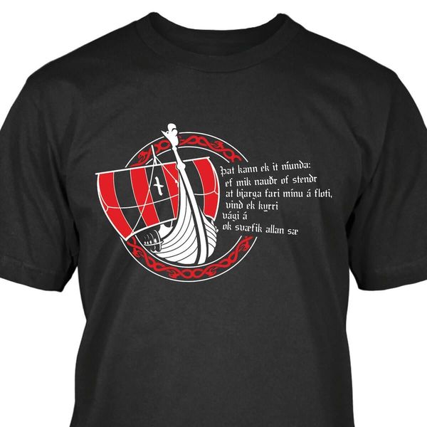 

новый летний драккар wikinger шифф t-shirt