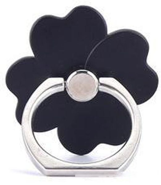 

metal 4-leaf clover finger ring grip holders stands 360 degree rotation buckle car mount universal bracket kickstand for cell phone tablet