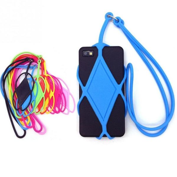 

silicone lanyard mobile phone case cover holder sling necklace wrist strap for iphone 6 6s 6plus 7