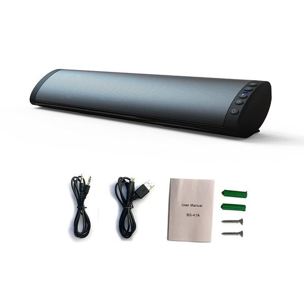 

soundbar for pc soundbar 2.0 channel wired & wireless rechargeable bluetooth speakers 4.2 3d stereo aux/tf card connect