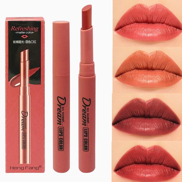 

cute red tube mouth red brick aunt lipstick is not easy sweet velvet dropshipping