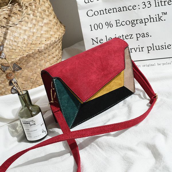 

diysomes retro matte лоскутной crossbody посыльной сумка малых закрылки перекрещивающаяся крышка сумка урожай цепь наплечный ремень леди жен