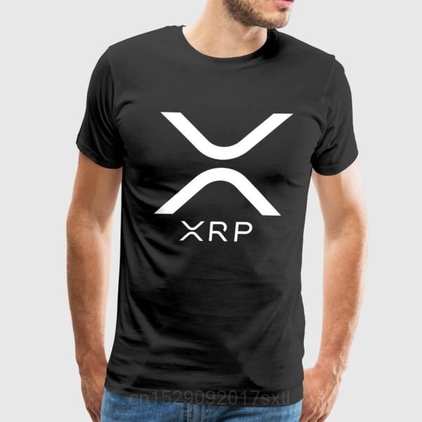 

100% o-neck custom printed men t shirt ripple xrp new logo crypto currency bitcoin hodl women t-shirt