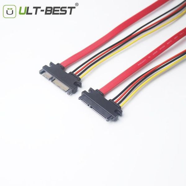 

omputer office computer cables connectors ult-sata extender cable 22pin male to female 7 15 pin serial ata sata data power combo ext