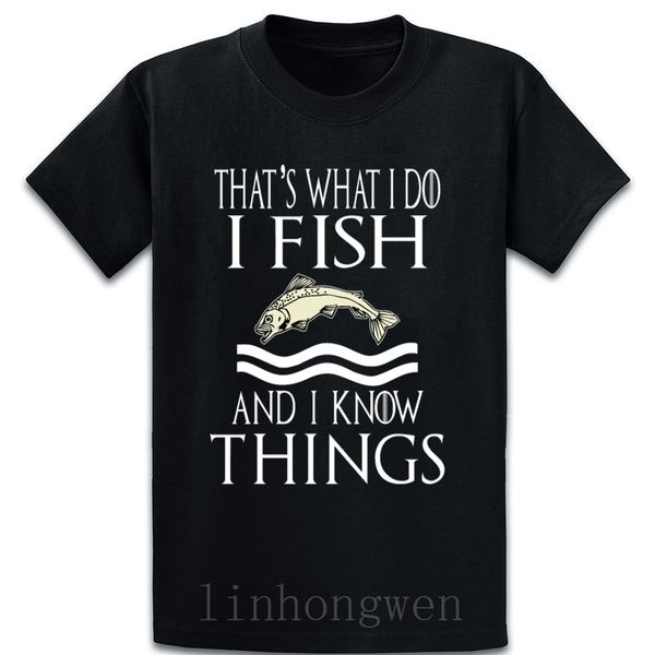 

то, что я делаю, я рыба и я знаю вещи рыбалка тенниска fit customized basic unique формальное o-образным вырезом хлопок весна рубашки