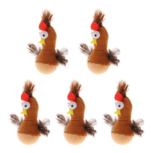 

5 pcs funny tumbler toy for kids children pet cat training play animal teasing toy