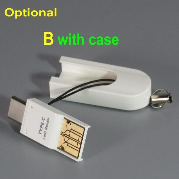 

pctonic type-c otg adapter micro sd tf high speed microsd card dual usb connecting pc and for macbook type c mobile phone