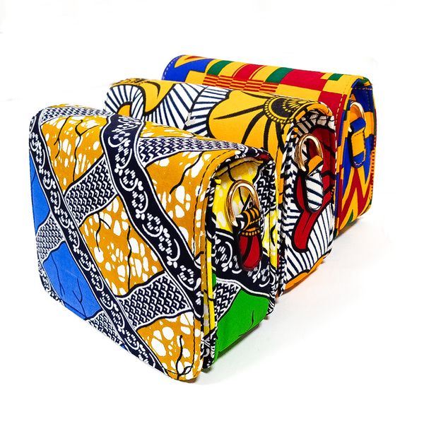 

african bag inclined shoulder bag cotton material traditional ankara bag cotton wax print material for woman