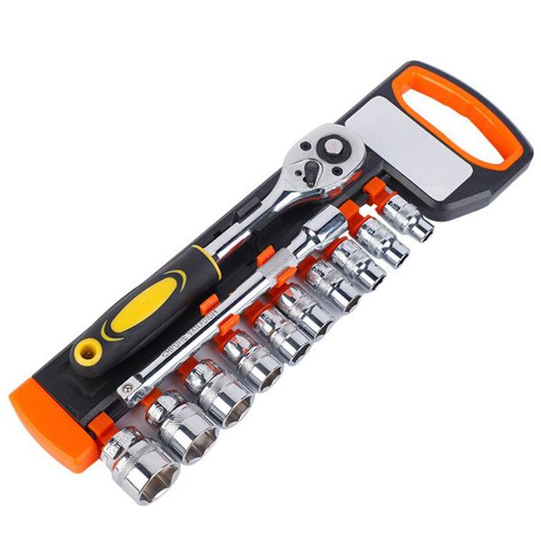 

12 pieces 3/8 inch ratchet socket wrench set hexagon socket wrench auto repair tool repair tool