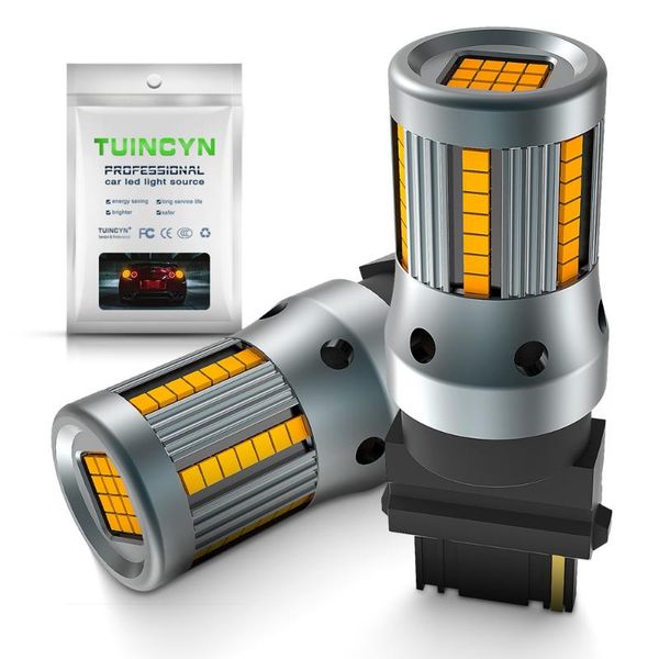 

2x canbus no error 3156 amber cars led bulbs turn signal parking reverse backup light built-in high decoding rate load resistor
