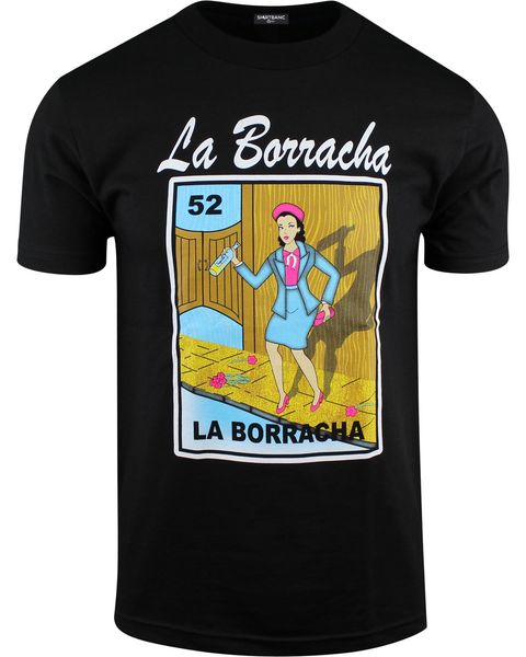 

funny t shirt men novelty women tshirt men's borracho loteria funny drinking shirt