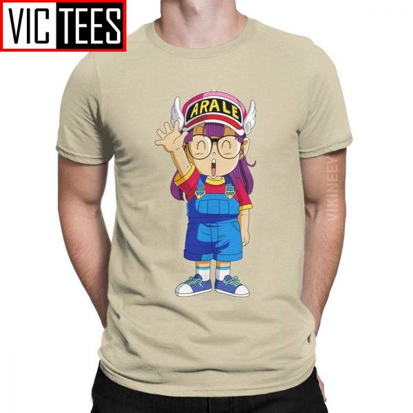

arale men's t shirt dr slump toriyama anime manga 90s cute robot 80s casual t-shirt pure cotton wholesale