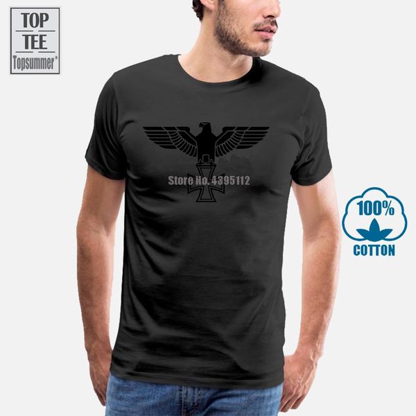 

imperial eagle t shirt iron cross white black s to 3xl iron cross