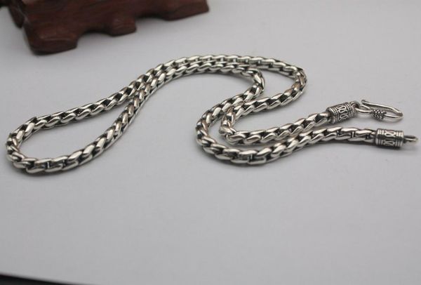 

20 inch pure 925 sterling silver necklace 5mm wheat link chain necklace s925