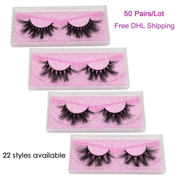 

50 pairs/lot visoeyelashes 3d mink lashes makeup faux cils wholesale mink eyelashes lashes bulk thick crisscross lash