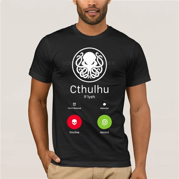 

2019 fashion summer t shirt 100% cotton creative graphic the call of cthulhu