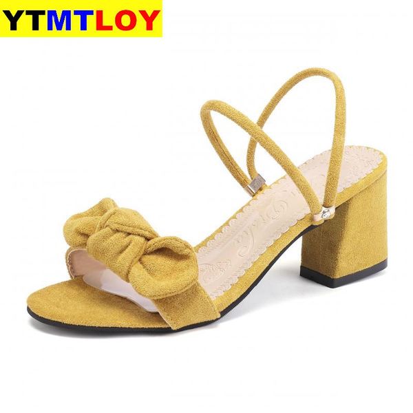 

summer shoes women block sandals leisure lady woman sandalias gladiator casual high heels peep toe ankle strap square heel, Black