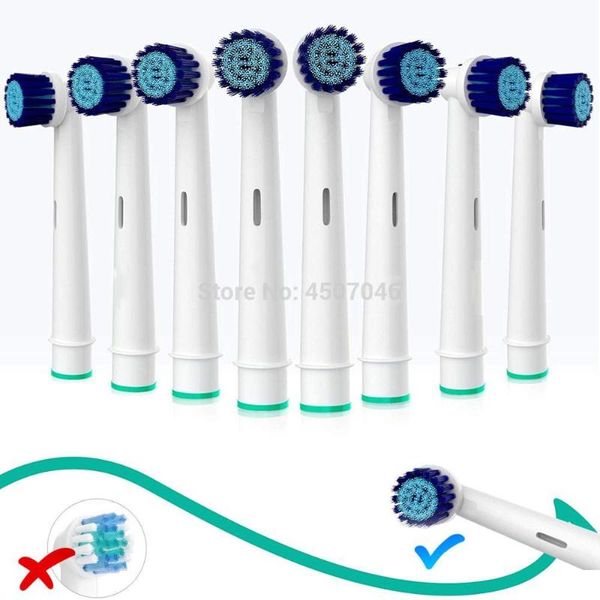 

oral-b toothbrush sensitive replacement head generic | gentle-action tooth brush heads | sensitive gums teeth & whitening action