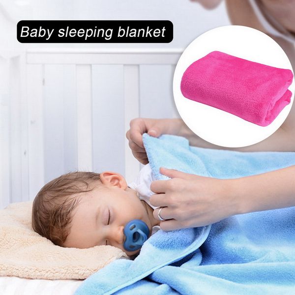

juneiour 70x100cm super warm solid micro plush fleece blanket baby sleeping throw blankets sofa bedding throw rug sofa bedding