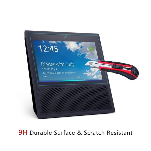 

9h hd clear premium tempered glass screen protectors film for amazon echo show spot iphone xs