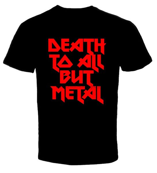 

смерть всем, кроме металла 3 t-shirt 2019 новое прибытие мужская майка с коротким рукавом новый забавный дизайн верхней тройник